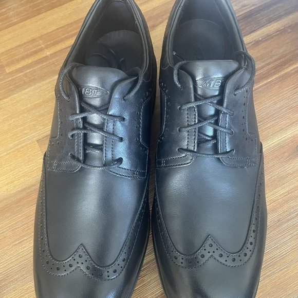 MBT Men's ISIMO 5 WING-TIP BROGUE (Level 3, Premium Black Nappa Leather, Vibram) - Picture 1 of 9